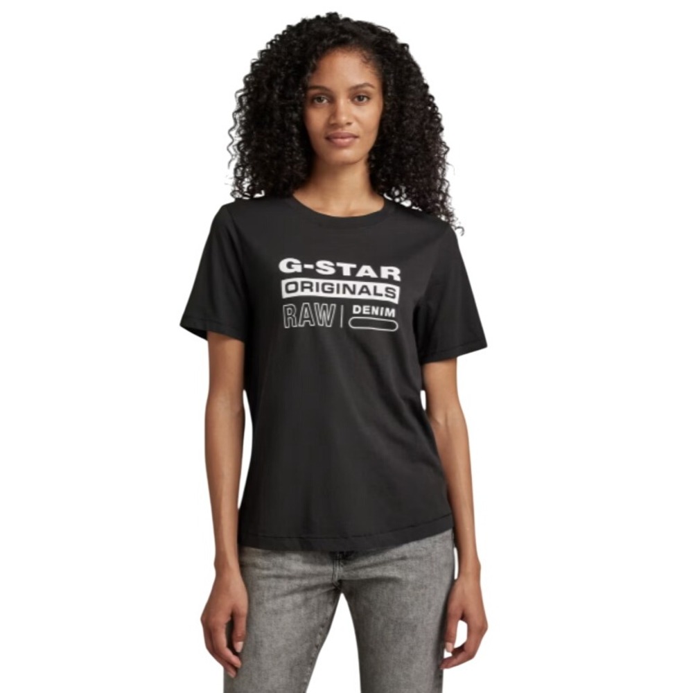 G-Star Women's Originals Label Regular Round‎ Neck Pullover T-Shirt Size XS NWT